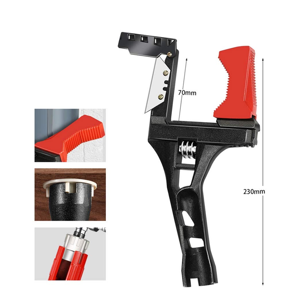 24 in 1 Multifunction Adjustable Wrench Universal Spanner Water Pipe End Key Bathroom Sink Screw Repair Hand Tool
