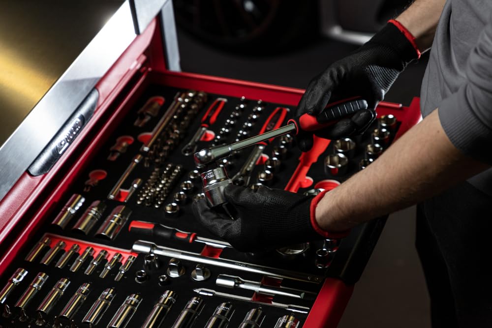 KS Tools 711.1011聽175-Piece Set of Sockets/Accessories 1/4聽inch; 3/8 inch;聽1/2 inch