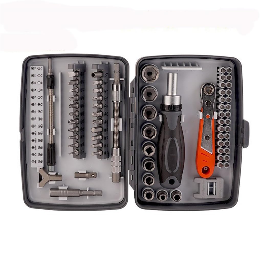 68 In 1 Multifunctional Set For Household Appliances Ratchet Wheel Screwdriver Maintenance Manual Tool