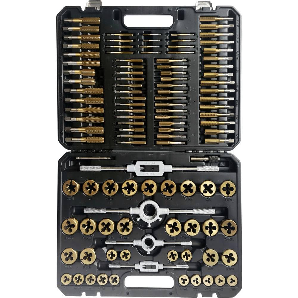 512.5070 TiN Thread Cutting Tool Set, 110 Pieces (Powered by KS Tools)