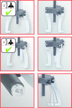 KS TOOLS Universal 2 + 3 Arm Puller 90mm, Size 2, 5T
