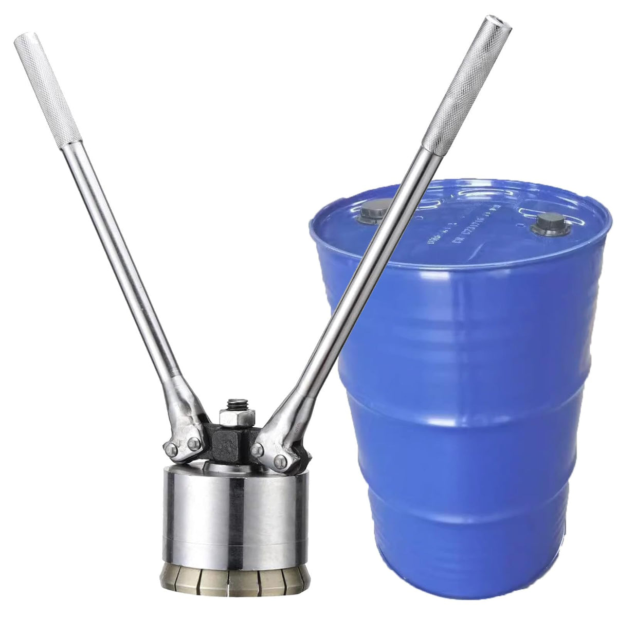 200L Oil Drum Pressure Cap Crimping Tool, 35&70mm Sealing Barrel Crimper Sealer, Manual Iron Barrel Sealing Machine,35mm+70mm