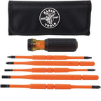 Klein Tools 80086 6-Piece Journeyman Plier Kit and 32288 8-in-1 Insulated Screwdriver Set with Interchangeable Blades