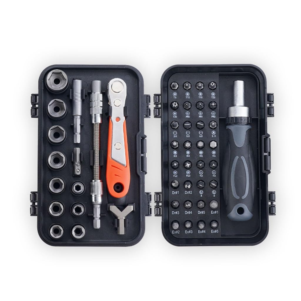 48 In 1 Multi-functional Ratchet Wrench Socket Screwdriver Home Appliance Repair Tool Combination