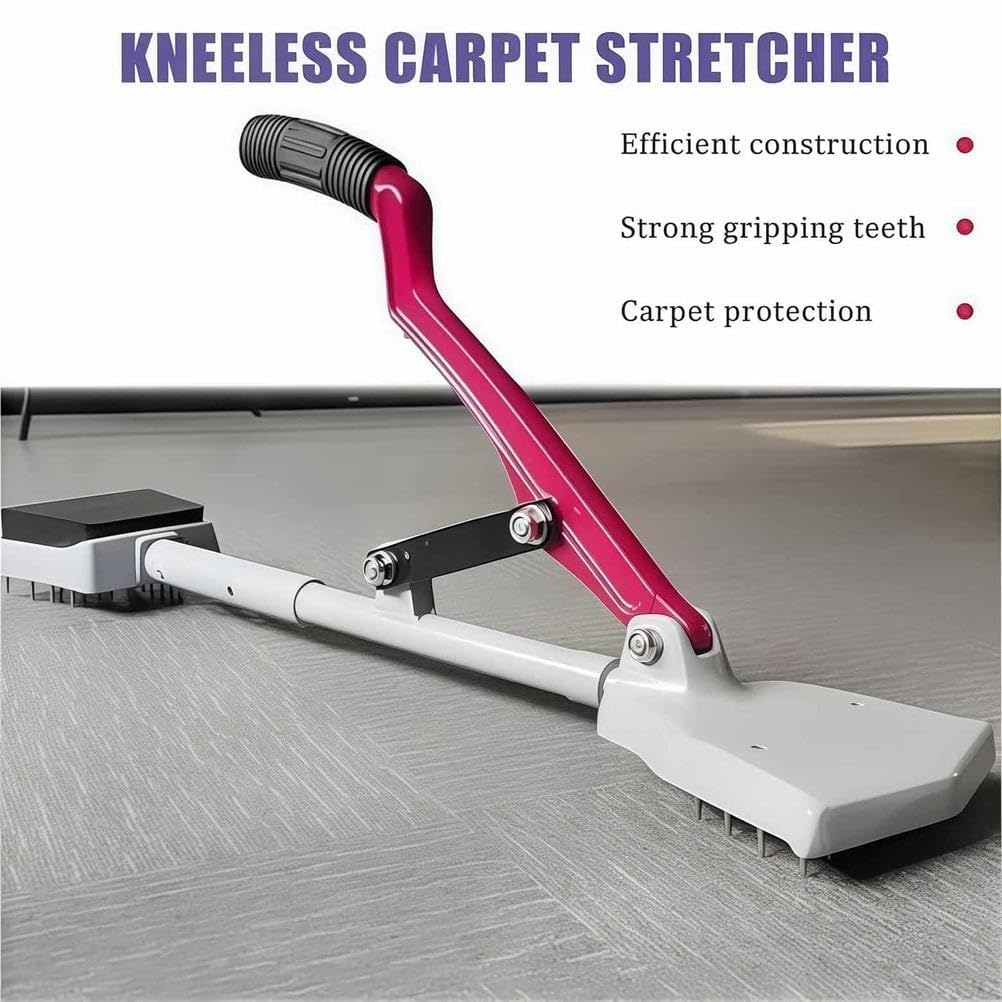 Pro Labor-Saving Carpet Stretcher with Knee-Safe Design, Non-Slip Handle, Easy Use for Home Improvement & Daily Carpet Installation, Durable & Efficient Carpet Tool