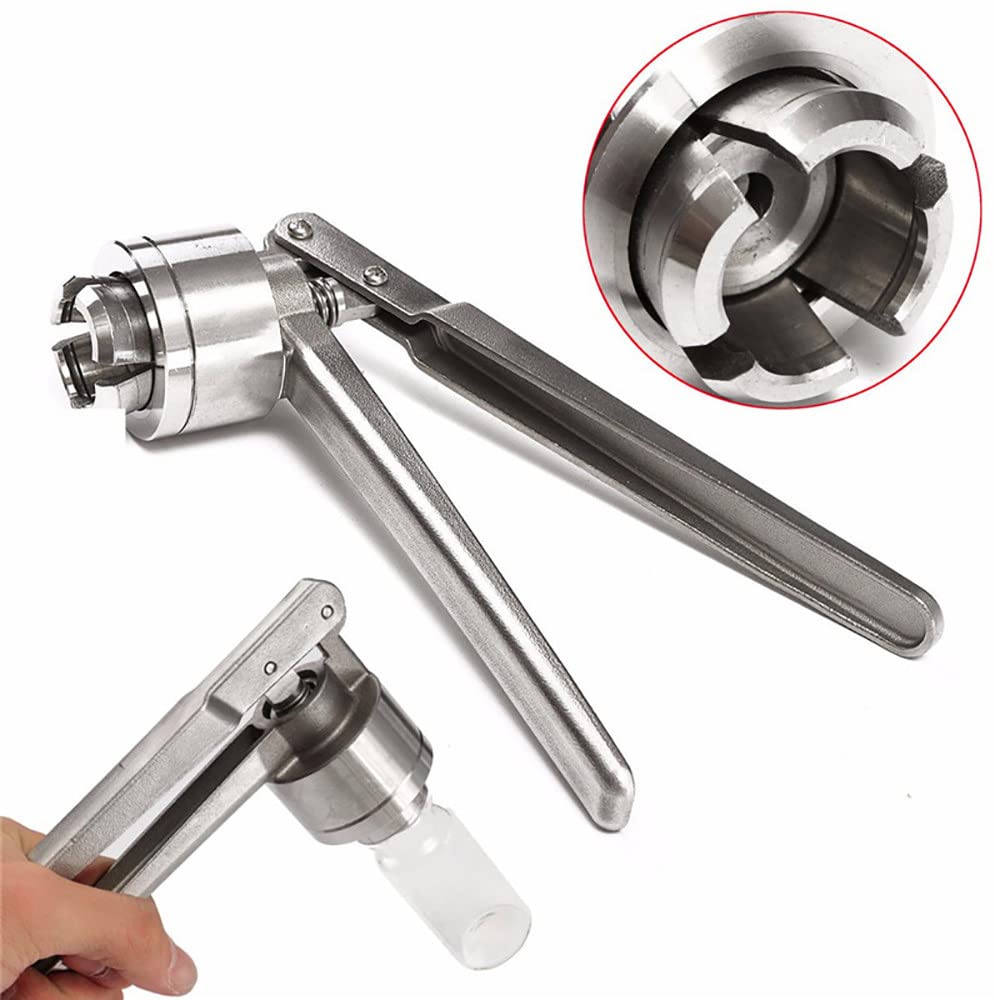 Stainless Steel Manual Vial Crimper, Flip Off Vial Crimper, Crimper/Hand held Capping Machine,13mm 15mm 20mm Seals Capping Tools Capper