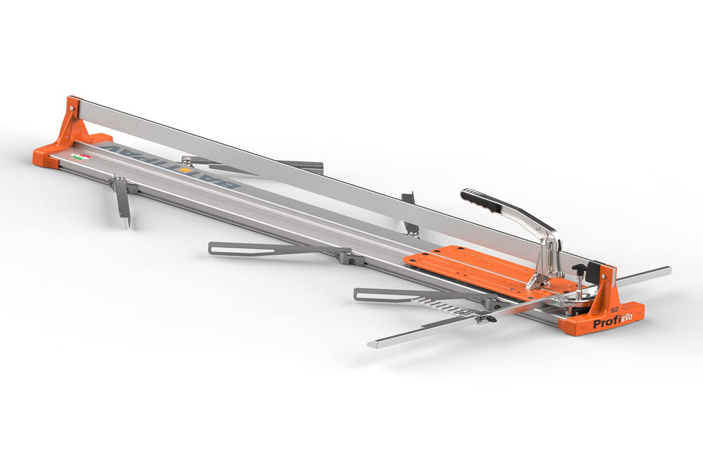 BATTIPAV PROFIEVO163 Super professional tile cutter “TO PUSH” for diagonal and straight cuts on single-double fired ceramic and porcelain stoneware tiles.