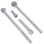 3/4" Socket Set Metric Sizes 21pcs 19mm to 50mm Extension Ratchet 12 Sided TE177