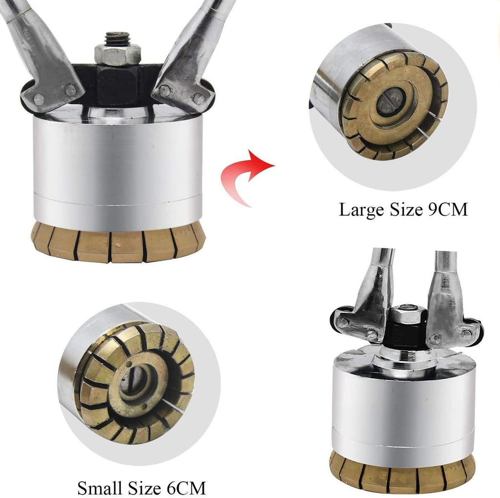 200l Oil Drum Pressure Cap Sealing Barrel Crimping Tool, 35&70mm Crimper Sealer, 53 Gallon Manual Oil Barrel Sealing Machine,Small