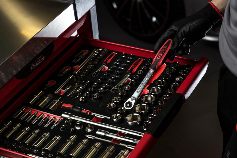 KS Tools 711.1011聽175-Piece Set of Sockets/Accessories 1/4聽inch; 3/8 inch;聽1/2 inch