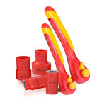 Durable Insulated Socket Wrench Car Repair Withstand Voltage 1000V Auto Repair Tool VDE High Insulation Socket Wrench CAREG(LA155158)
