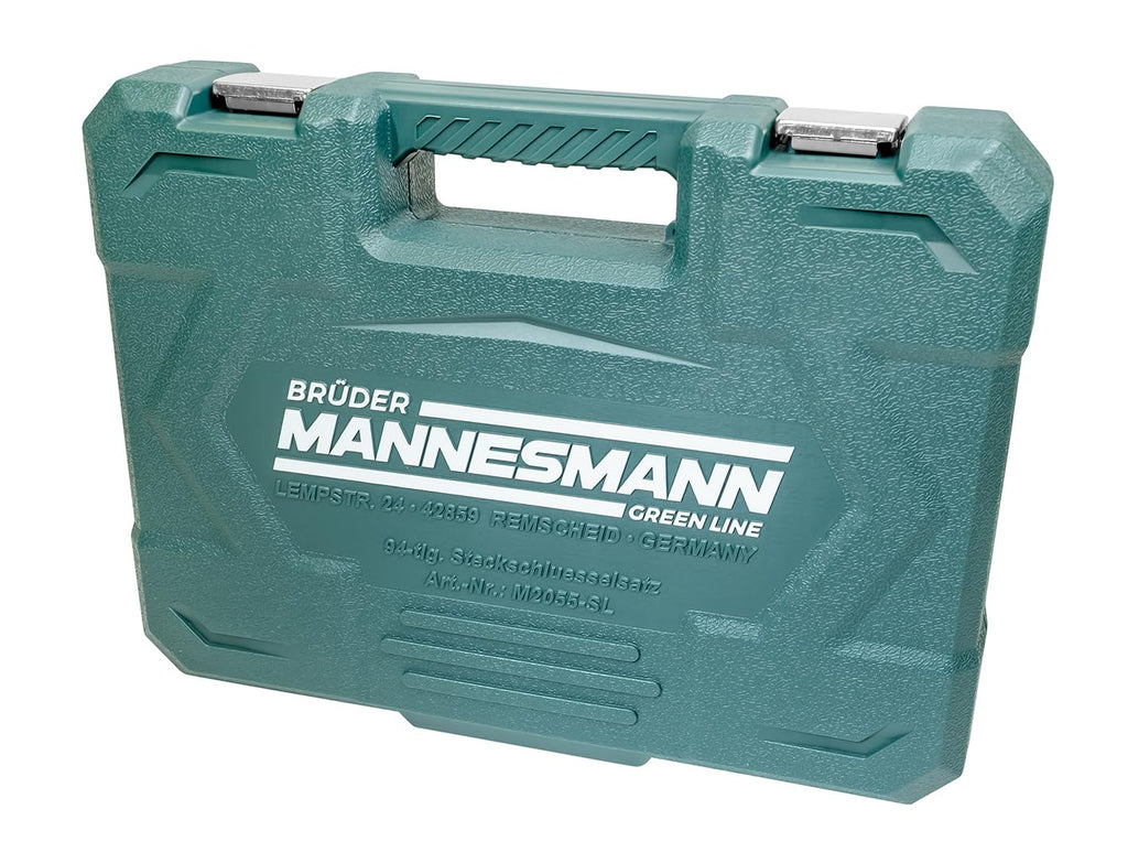 Mannesmann 1/4 Plus 1/2-inch Socket Set Super Lock System (94 Pieces)