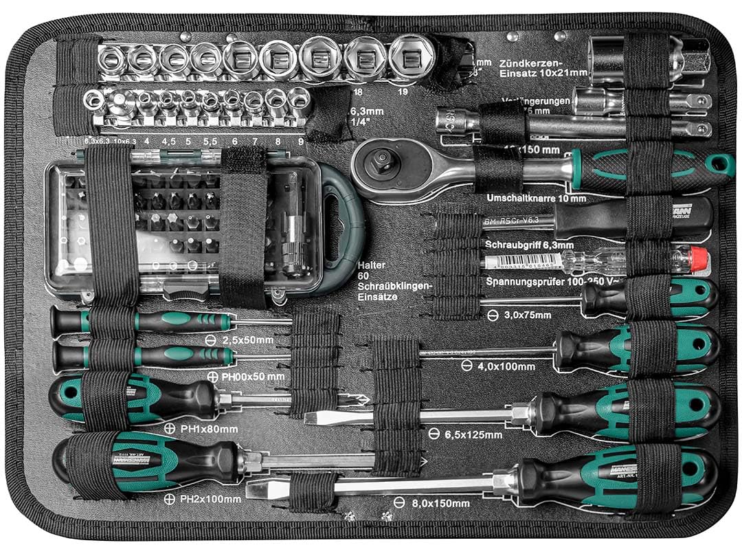 Mannesmann Professional Tool Kit (124 Pieces)