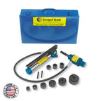 154PM Hydraulic Knockout Set - 1/2" - 4" Punch Driver Kit with Piece Maker Punches and Dies & Metal Case