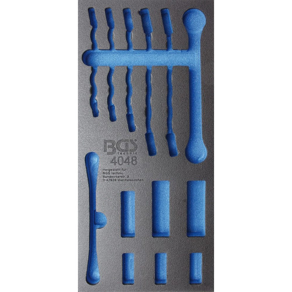 BGS 4048 | Tool Tray 1/3: Flare Nut Wrench and Special Socket | 10 mm (3/8") | 13 pcs.