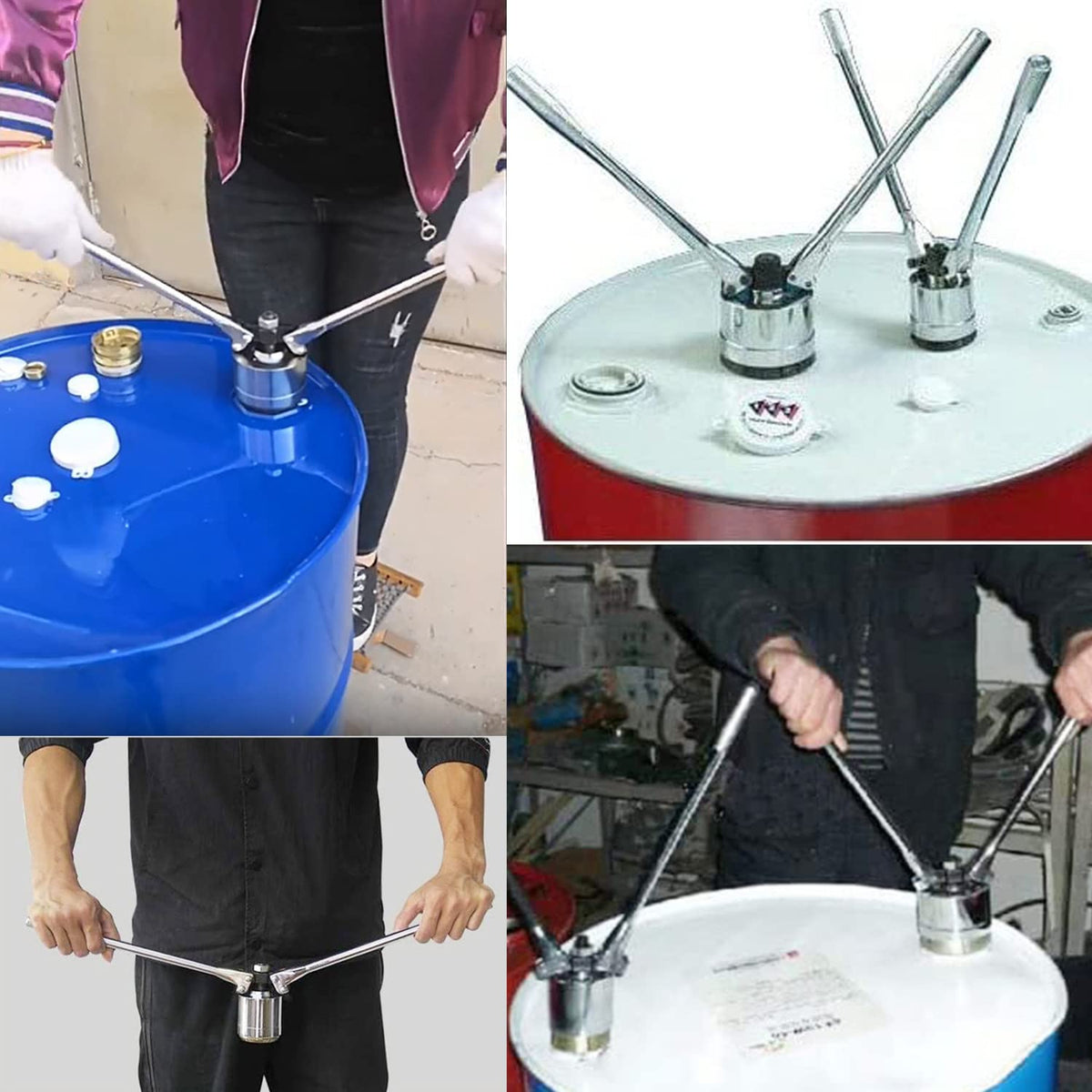 200l/53 Gallon Drum Cap Seal Barrel Crimping Tool,35mm/70mm Oil Drum Pressure Cap Sealing Barrel Crimping Tool Oil Drum Sealing Pliers,Used in Packaging Industries,Oneset