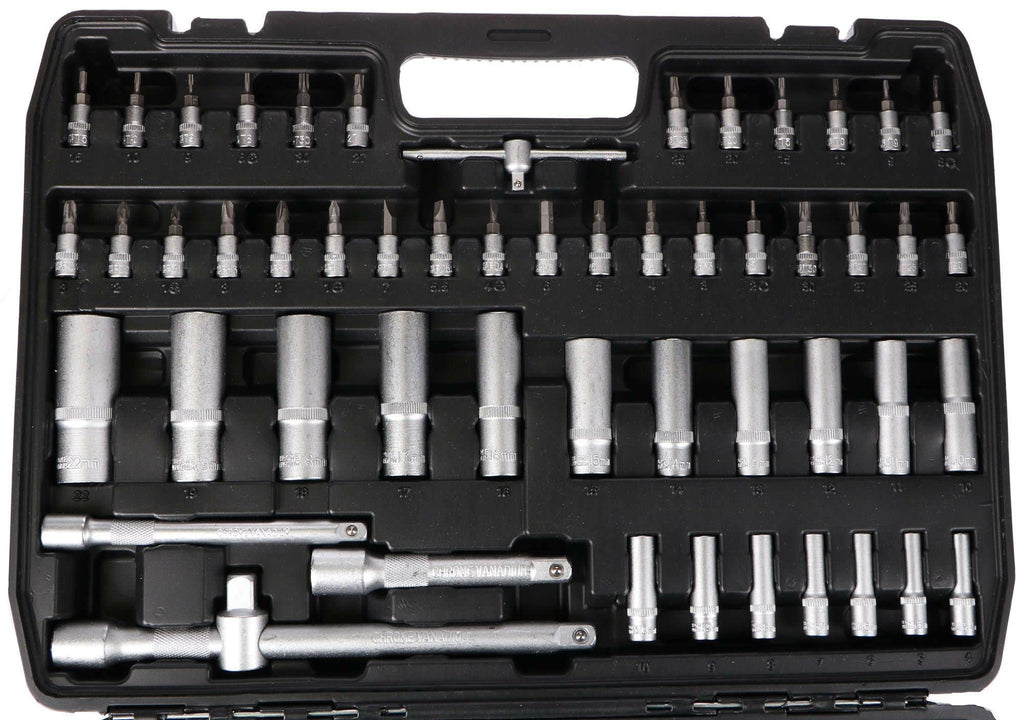 Tool Set 171 Socket Set with Ratchets in a Plastic Case| Versatile 171-piece Set | Suitable for Any Workshop or Garage