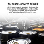 200L 53 Gallon Oil Drum Sealing Machine, Crimper Sealer, Oil Barrel Sealing Machine, Oil Barrel Cap Crimping Tool Crimper Sealer,35mm