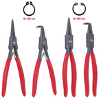 Circlip pliers set, 40-100 mm, 4 pcs