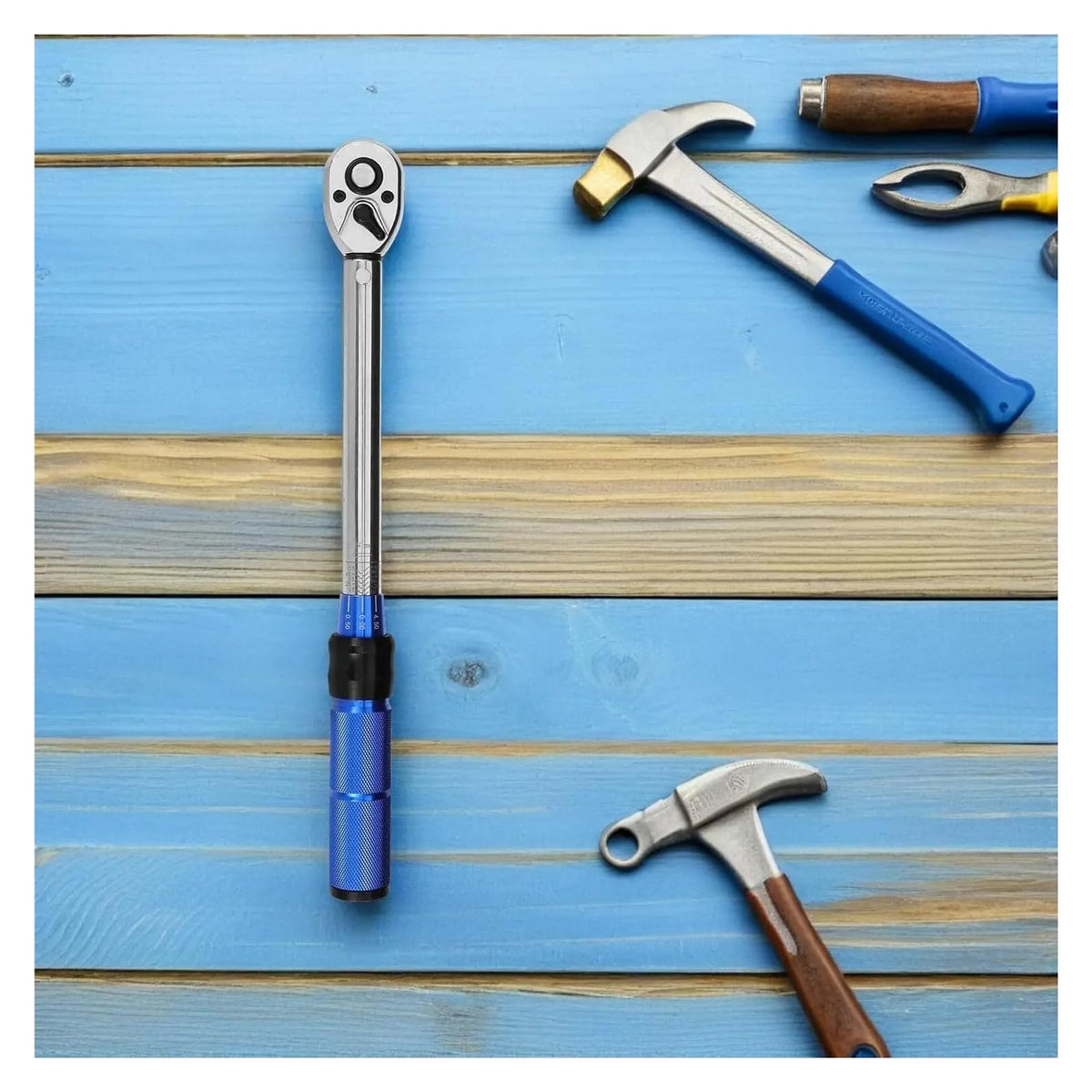 1/4 3/8 1/2 Drive Adjustable Torque Wrench CR-V Steel Auto Bike Repair Tool(1-2)