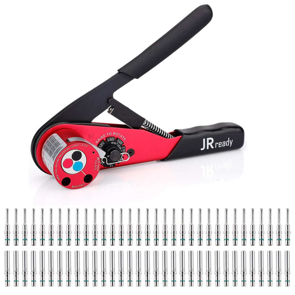 JRready Deutsch Crimp Tool, Deutsch Connector Pins and Sockets Solid Contacts