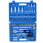 Socket and Screwdriver Bit Set 1/4" & 1/2" Drive Ratchet Deep Shallow 94pc TE066