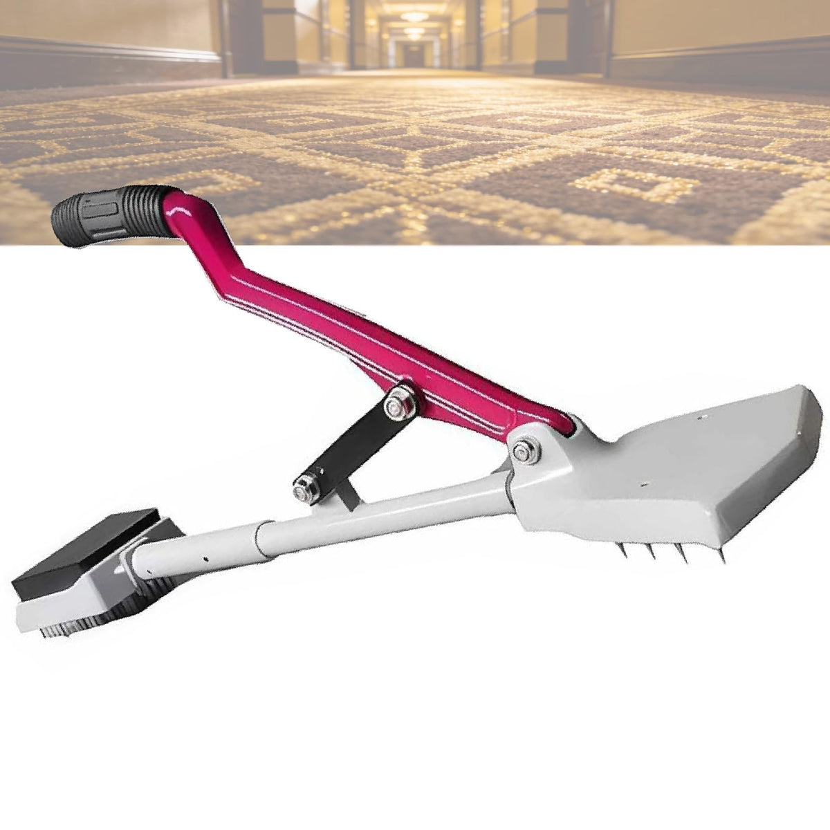 Pro Labor-Saving Carpet Stretcher with Knee-Safe Design, Non-Slip Handle, Easy Use for Home Improvement & Daily Carpet Installation, Durable & Efficient Carpet Tool