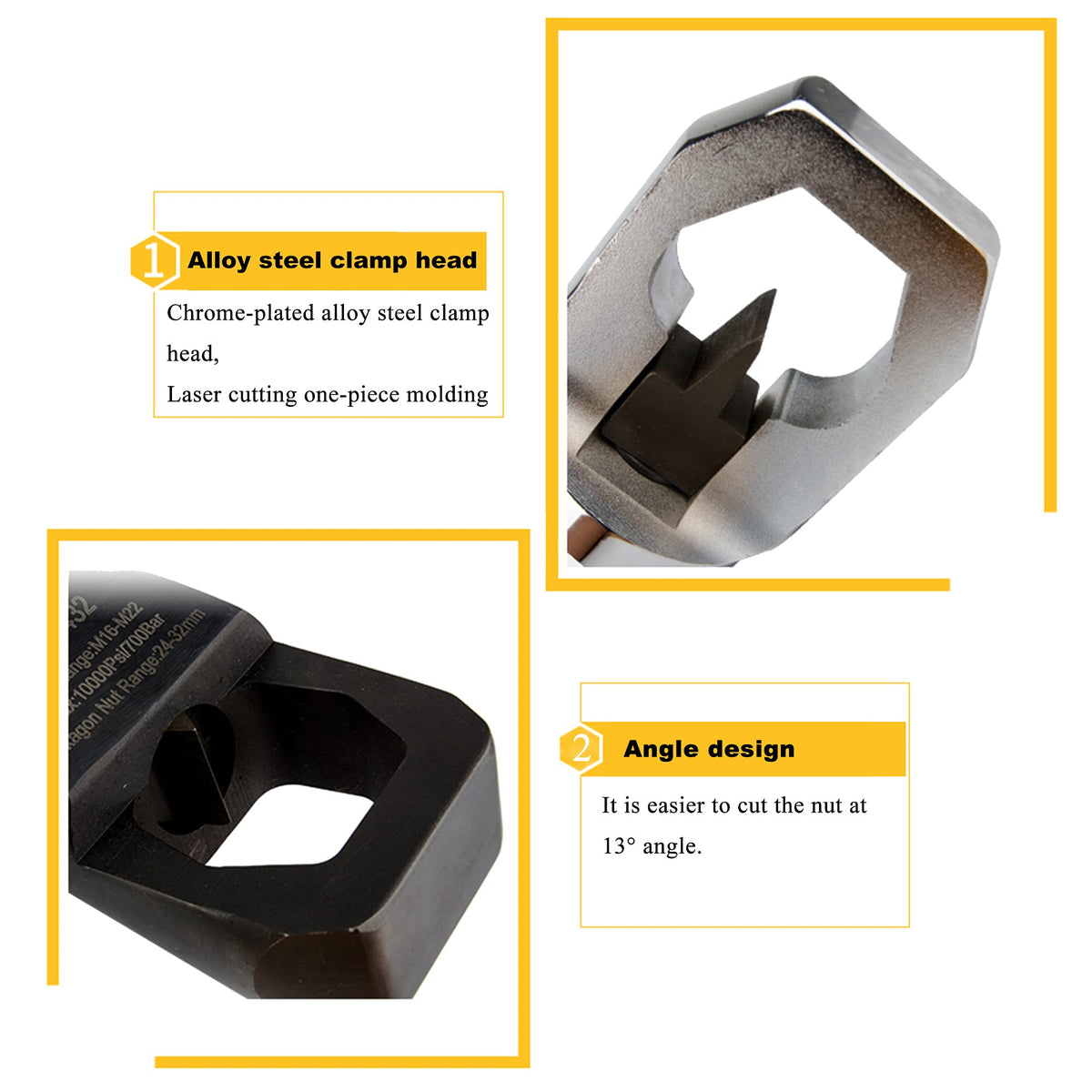 M10-M30 Hydraulic Nut Splitter Nut Cutter Split type Remover Opener Splitting Cutting Removing Tool (JK-30 Standard)