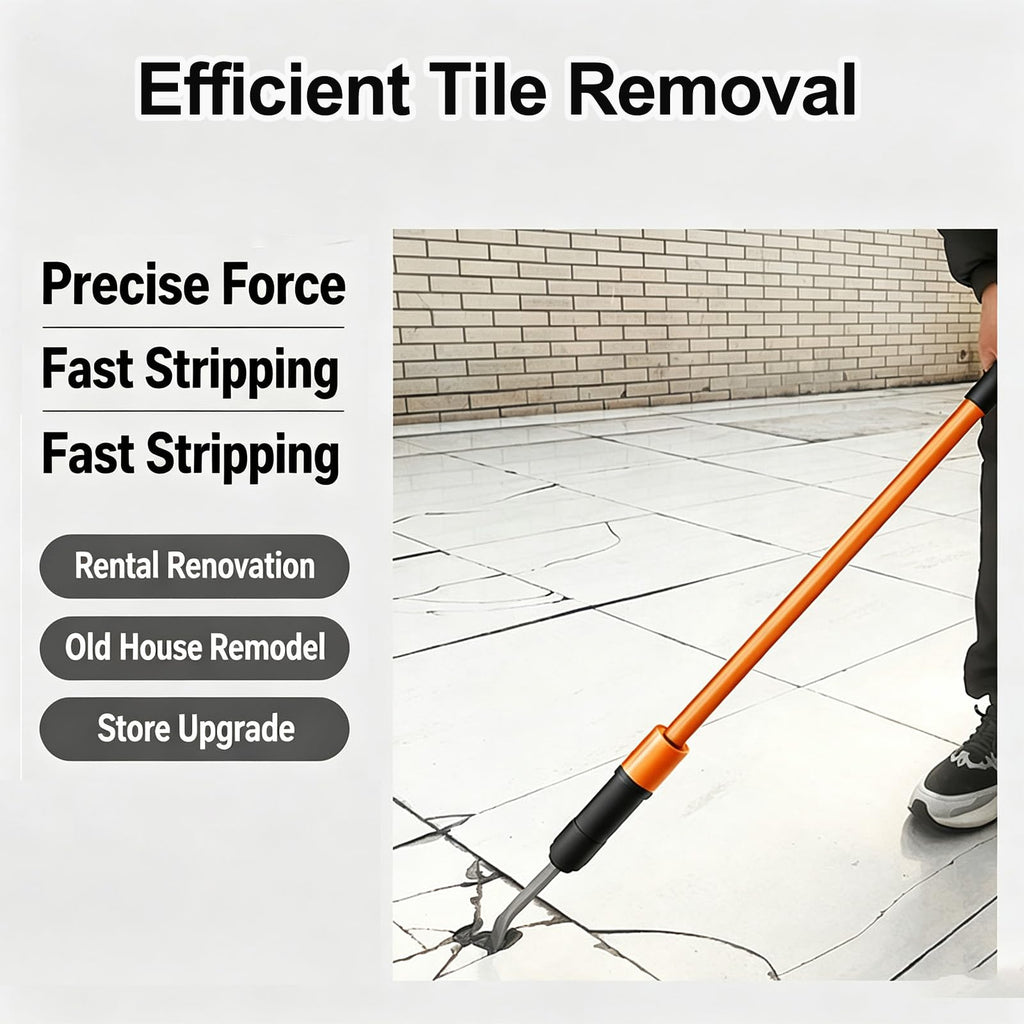 Pneumatic Chipping Hammer, Extended Long Industrial Scaling Tool, 2200 Bpm Air Rust Remover, Shock-absorbing Handle For Concrete And Tile, Marine Deck, Paint Null 74 Cm/29 In