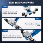 Manual Pipe Bending Tool Kit, Ratchet Pipe Bender, Forward and Reverse Pipe Bending Tools, Suitable for Car and Refrigerator Maintenance.
