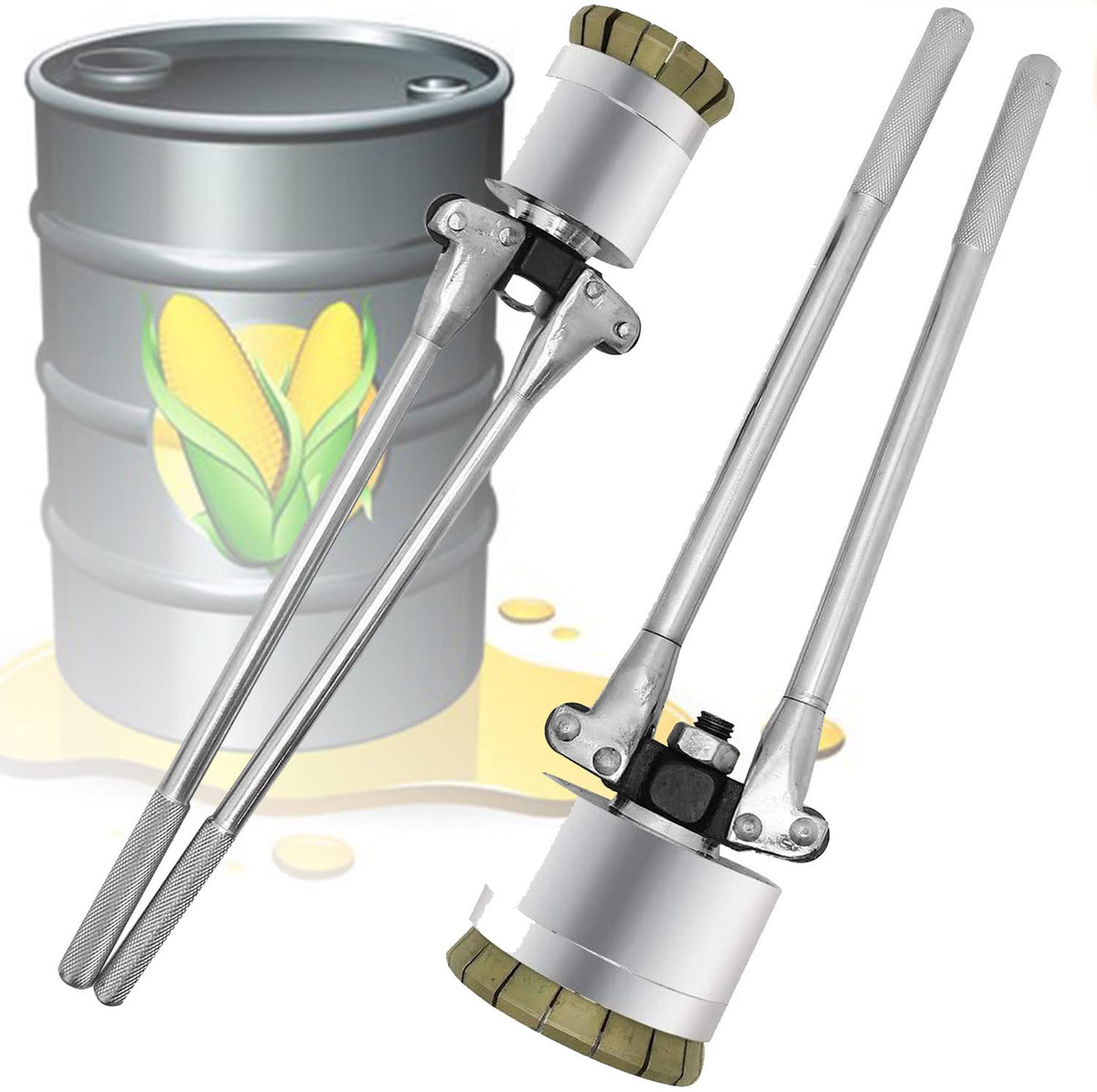 200l / 53 Gallon Drum Cap Seal Barrel Crimping Tool, 35&70mm Crimper Sealer, Manual Oil Barrel Sealing Machine, Used in Liquid Packaging Industries,oneset