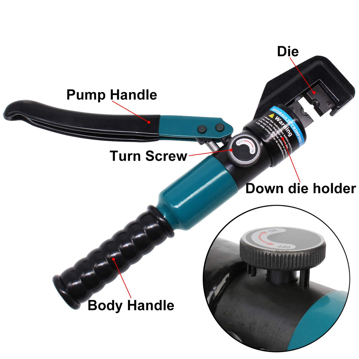 BLIKA 500FT 304 Stainless Steel Cable,50 Pack 3/16" Cable Railing Swage Threaded Stud Tension End Fitting Terminal and 10 Ton Hydraulic Crimping Tool With Cable Cutter