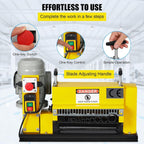 Wire Stripping Machine 0.06 inch -1.5 inch, 370w Portable Powered Wire Stripper Machine, 11 Channels 10 Blades & 65ft/minute, Automatic Wire Stripping Tool for Recycling Copper Wire