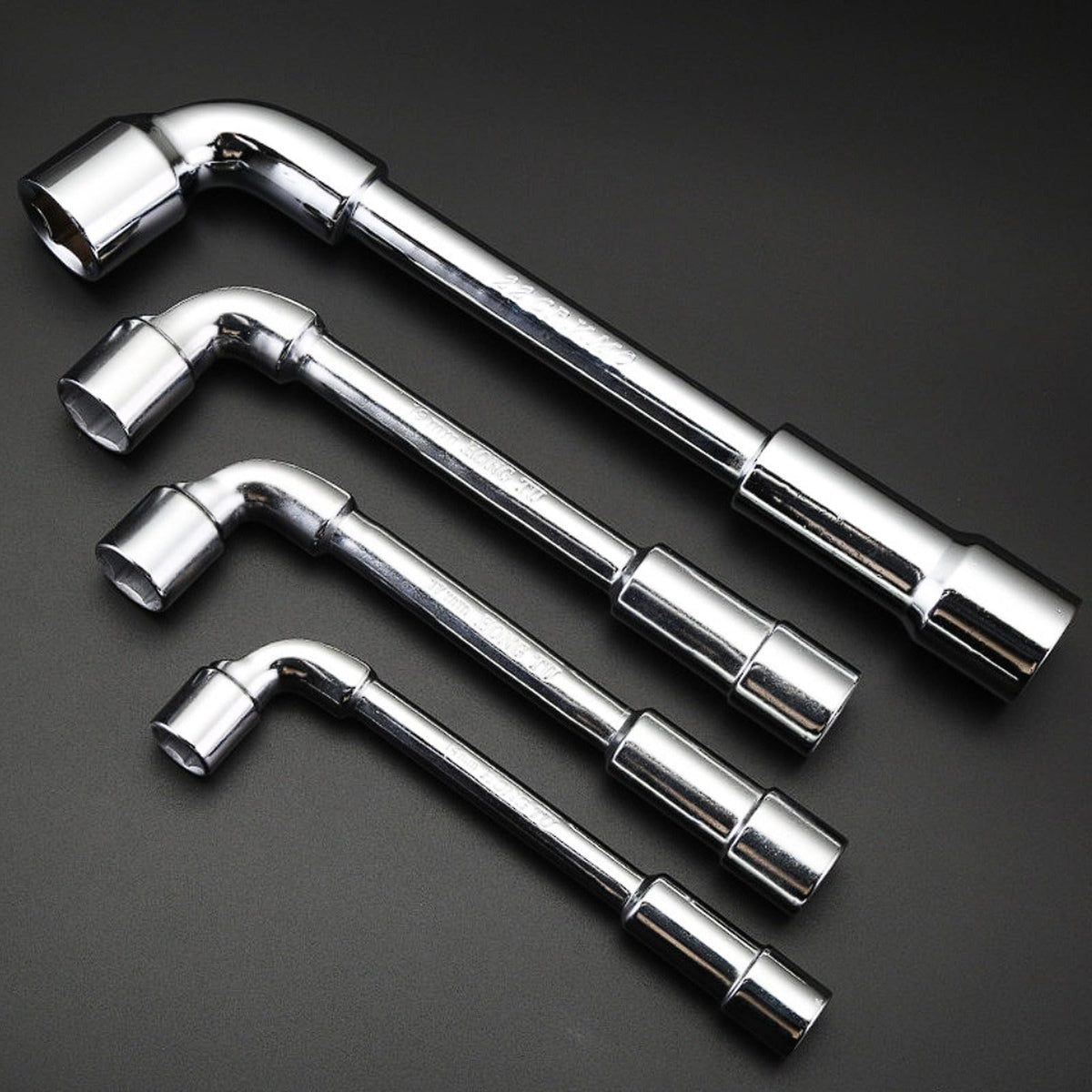 L-Shaped Socket Wrench Set, External Hexagonal Perforated Figure-7 Double-Ended, 6-24mm Repair Tool Kit(6mm-24mm)