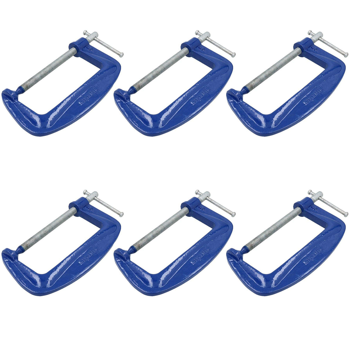 6" Heavy Duty G Clamp C-Clamp Grip Holder vice Clasp Woodworking 6 Pack