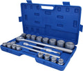 BRILLIANT TOOLS 3/4 Inch Socket Spanner Set, 20-Piece [Powered by KS Tools]