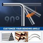 Manual Pipe Bending Tool Kit, Ratchet Pipe Bender, Forward and Reverse Pipe Bending Tools, Suitable for Car and Refrigerator Maintenance.