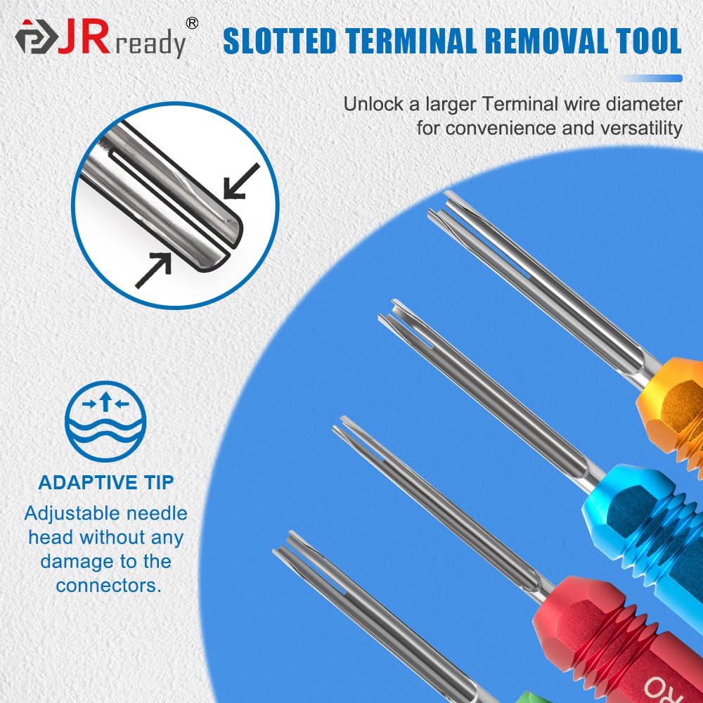 JRready Bundle with 2 Items: ST2158 JRD-HDT-48 Deutsch Crimp Tool Turret Style Positioner and ST5291 Deutsch Pin Removal Tool for Deutsch Size 12 16 20 Solid Contacts Wire Gauge 12-22 AWG