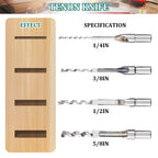 YUCHENGTECH Bench Drill Locator Set Woodworking Bench Mortiser Square Hole Chisel Drilling Machine Mortising Bench Drill Tool for Mortising Chisels with 4 Bits Steel