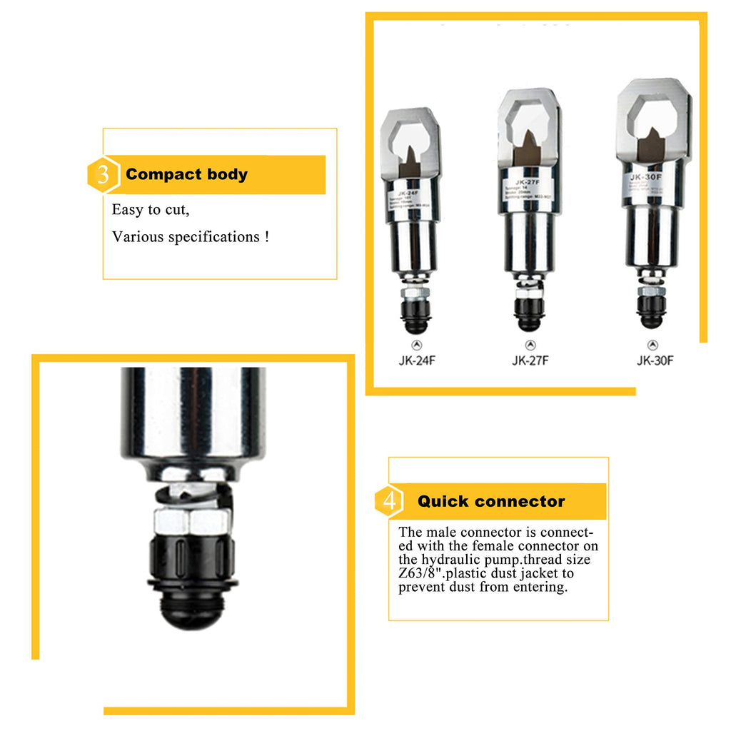M10-M30 Hydraulic Nut Splitter Nut Cutter Split type Remover Opener Splitting Cutting Removing Tool (JK-30 Standard)
