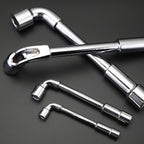 L-Shaped Socket Wrench Set, External Hexagonal Perforated Figure-7 Double-Ended, 6-24mm Repair Tool Kit(6mm-24mm)