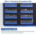 Screwdriver Set Precision Tool Kit Magnetic Torx Bits 126 in 1 Repair Hand Tools for Phone Laptop