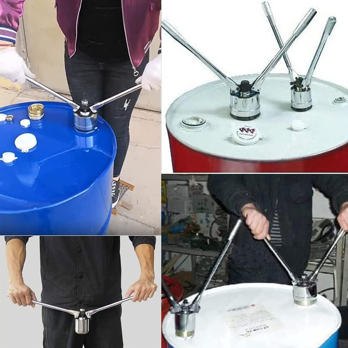 Steel Manual Oil Barrel Sealing Machine, Drum Cap Seal Crimping Tool,for Petroleum, Grain and Oil,35mm