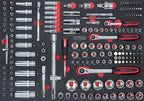 KS Tools 711.1011聽175-Piece Set of Sockets/Accessories 1/4聽inch; 3/8 inch;聽1/2 inch