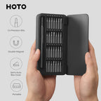 HOTO Cordless Brushless Drill Tool Set Bundle with 28 in 1 Manual Precision Screwdriver Tool Set