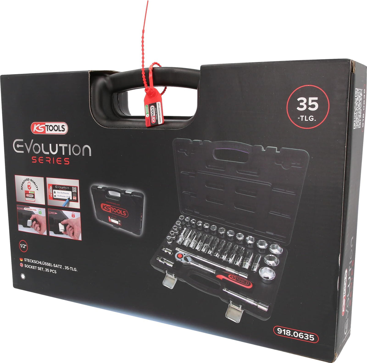 1/2" CHROMEplus Socket set, 35 pcs