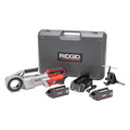 RIDGID 760 FXP Cordless Power Drive with 11-R Tool, 2 Batteries, Charger, Support Arm, and Case, Battery-Powered Pipe Threading Machine