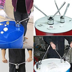 35&70mm Crimper Sealer, Manual Barrel Sealing Machine, 200L Drum Pressure Cap Sealing Barrel Crimping Tool, Drum/Drum Cap Seal Crimping Tool,Oneset