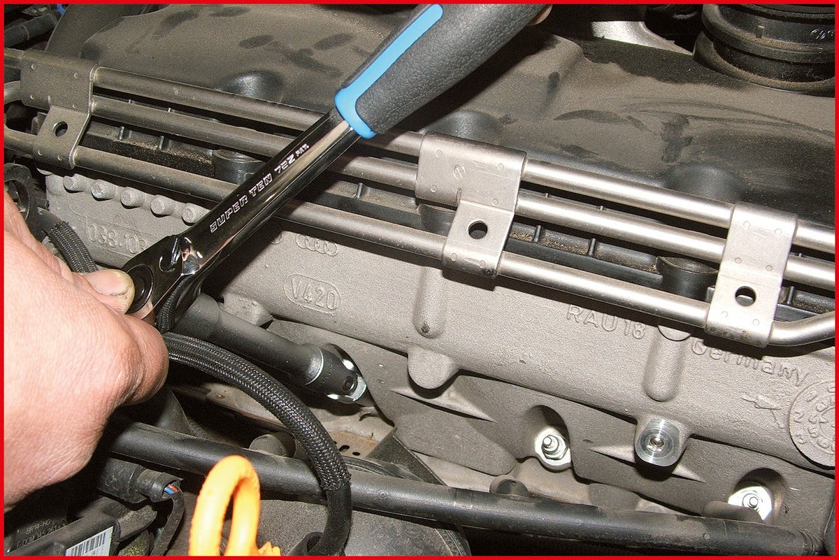 Glow plug swivel wrench set, long, 6 pcs, 3/8"