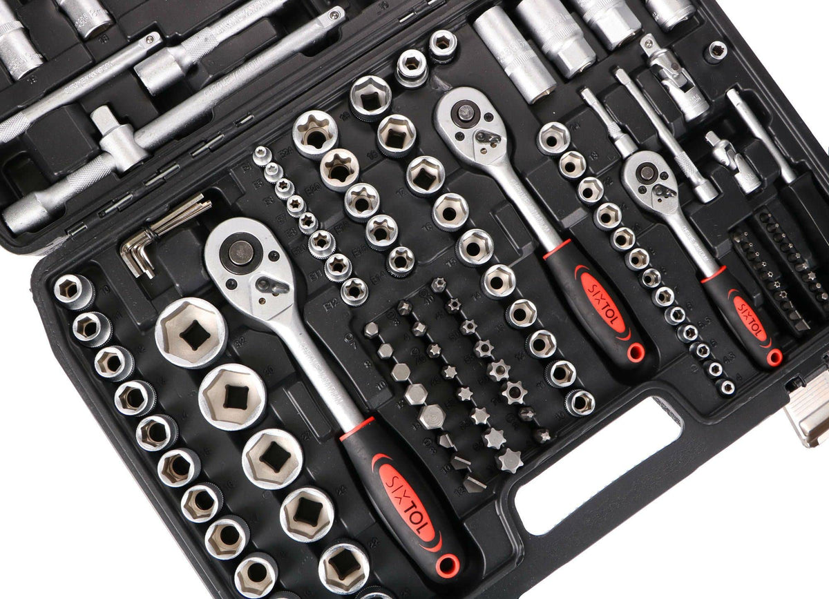 Tool Set 171 Socket Set with Ratchets in a Plastic Case| Versatile 171-piece Set | Suitable for Any Workshop or Garage